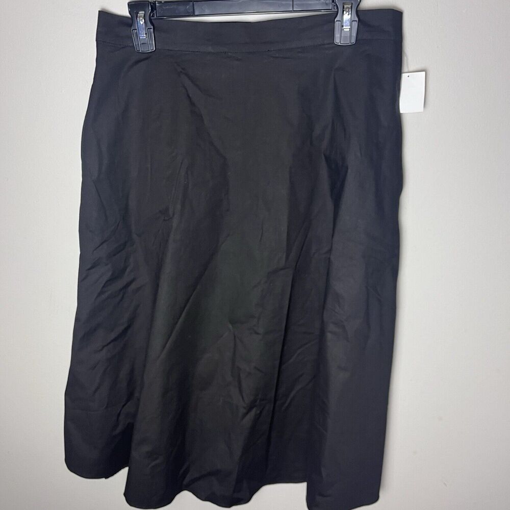 NWOT Alexia Admor Women’s Skirt Thelma Black Pockets Size 12 New Zip Up